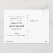 Een sensatie van Hope Blue Christmas Baby Feestdagenkaart (Achterkant)