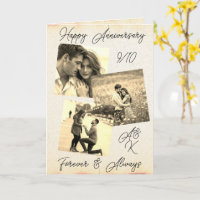 Een Sepia Fotosjabloon Trouwen Jubileum