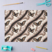 Een Sepia vlinder ontwerp Tissuepapier (Craft)