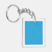 Een serene blauwe lucht met een paar verspreide wi sleutelhanger (Voorkant Links)