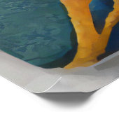 Een serene caleidoscoop van vlinders vult de lucht poster (Hoek)