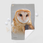 Een Serene en een mooie Barn Owl Golfhanddoek (Insitu)