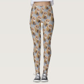 Een Serene en een mooie Barn Owl Leggings (Voorkant)
