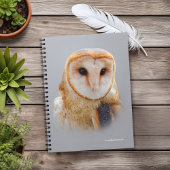 Een Serene en een mooie Barn Owl Notitieboek