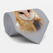 Een Serene en een mooie Barn Owl Stropdas (Opgerold)