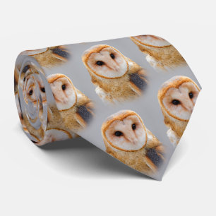 Een Serene en een mooie Barn Owl Stropdas