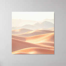 Een serene en schitterend woestijnlandschap met R Canvas Afdruk