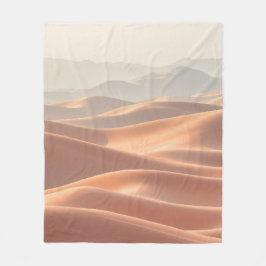 Een serene en schitterend woestijnlandschap met R Fleece Deken
