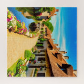 Een serene ontsnapping uit het dorp legpuzzel (Horizontaal)