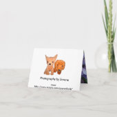 Een Serene Pansy Garden kaart (Achterkant)