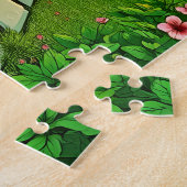 Een serene riverside scene legpuzzel (Zijkant)