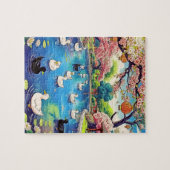 Een serene vijver legpuzzel (Horizontaal)