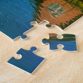 Een serene waterkant legpuzzel (Zijkant)