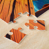 Een serene waterkant voor kinderen legpuzzel (Zijkant)