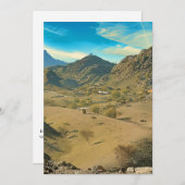 Een serene woestijnvallei feestdagenkaart (Voorkant / Achterkant)