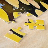 Een serene zwaan op een vijver. legpuzzel (Zijkant)