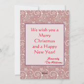 Een serie kerstfoto feestdagenkaart (Achterkant)