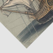 Een serie ontwerpen voor zeekaarten 9 tissuepapier (Detail)
