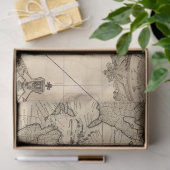 Een serie ontwerpen voor zeekaarten Design 5 Tissuepapier (Geschenk)