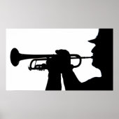 Een servicelid speelt een melodie poster (Voorkant)