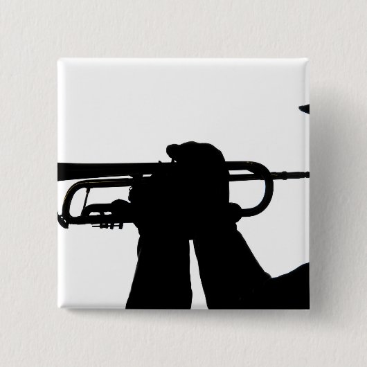 Een servicelid speelt een melodie vierkante button 5,1 cm (Voorkant)