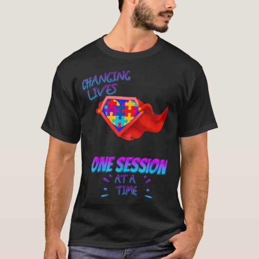 Eén sessie tegelijk t-shirt (Voorkant)