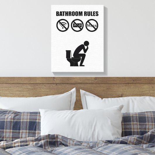 Een set basisregels canvas afdruk (Insitu (Slaapkamer))