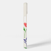 Een set bloemen geschilderd in waterverf Case-Mate iPhone case (Achterkant / Rechts)