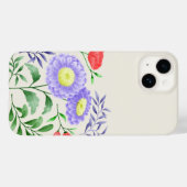 Een set bloemen geschilderd in waterverf Case-Mate iPhone case (Achterkant (horizontaal))