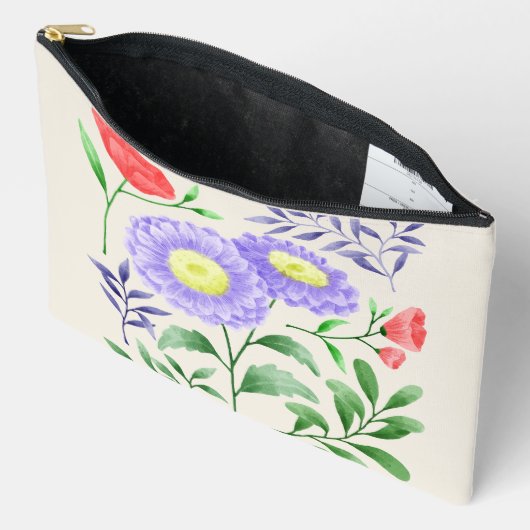 Een set bloemen geschilderd in waterverf etui (Open)