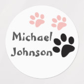 Een set etiketten met baby, etiket, voor meisje, r labels (Design 2)