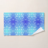 Een set levendige blauwe en turquoise handdoeken (Handdoek)
