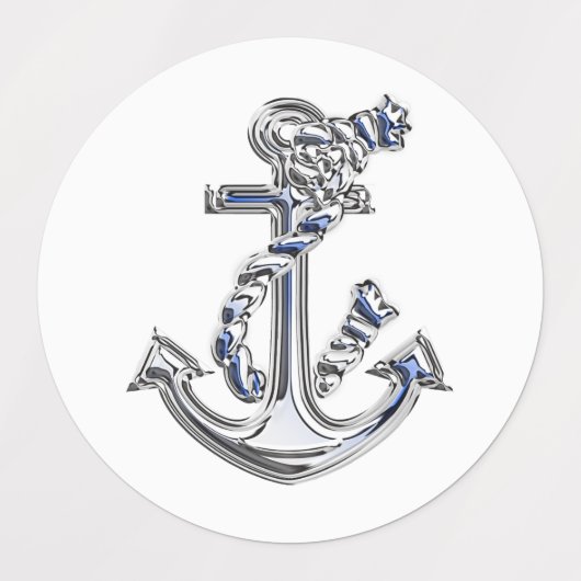 Een set nautisch ontwerpanker labels (Design 2)