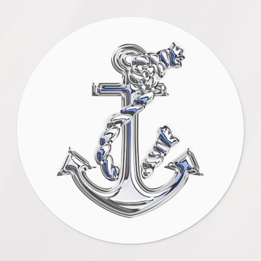 Een set nautisch ontwerpanker labels (Design 1)