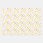 Een set patronen met eenhoorns inpakpapier vel (Voorkant 3)