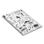 Een set schattige graffiti-doedels notitieboek (Rechterzijde)