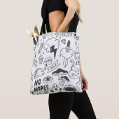Een set schattige graffiti-doedels tote bag (Dichtbij)