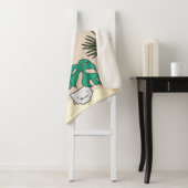 Een set schattige planten in potten. Kleurrijke bo Sherpa Deken (In situ)