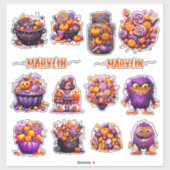 EEN SET VAN AANGEPASTE SCHATTIGEE KLEURRIJKE TRICK STICKER (Vel)