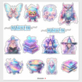 EEN SET VAN GOULISH UNIEKE PACK VAN AANGEPASTE NAA STICKER (Vel)