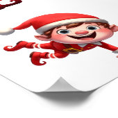 Een set van kerst Elfen in verschillende poses Poster (Hoek)