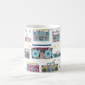 Een set van verschillende  cassettespelers. Retro  Koffiemok (Center)