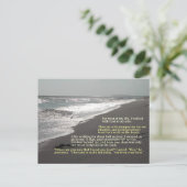 Een set voetafdrukken... Briefkaart (Staand voorkant)