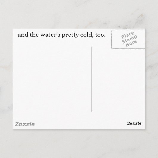 Een set voetafdrukken... Briefkaart (Achterkant)