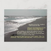 Een set voetafdrukken... Briefkaart (Voorkant)