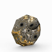 Een sferisch ballet in zilver en goud fotoblokken (Links)