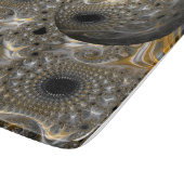 Een sferisch ballet in zilver en goud snijplank (Hoek)