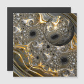 Een sferisch ballet in zilver en gouden magneet Ka (Voorkant / Achterkant)