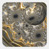 Een sferisch ballet in zilver en gouden Sticker (Voorkant)