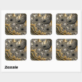 Een sferisch ballet in zilver en gouden Sticker (Vel)